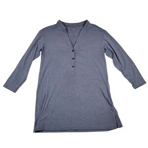 Free‎ Fly Women's Performance Bamboo Flex Henley Shirt Sz XS Blue READ DESCRIPT